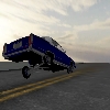 true blue Cadillac